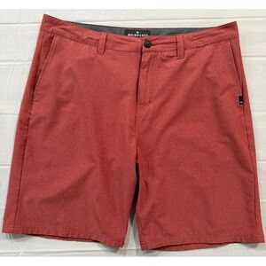 Quiksilver Shorts Mens 36 Burgundy Amphibian Dry Flt Chino Outdoors  Causal Mens